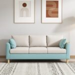 Nordic Fabric Sofa Small Apartment Modern Simple Style Rental House Three-Seater Apartment Clothing Store Living Room Small Sofa