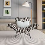 Cupid Single Sofa Lazy Sofa Chair, Living Room Bedroom Italian Light Luxury Designer Style Balcony Leisure Chair