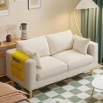 Fabric Sofa Rental House Small Apartment Living Room Bedroom New Double Sofa, Simple Modern Internet Celebrity Single Sofa